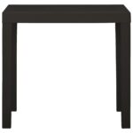 vidaXL Záhradný stôl antracitový 79x65x72 cm plast – Obrázok 2