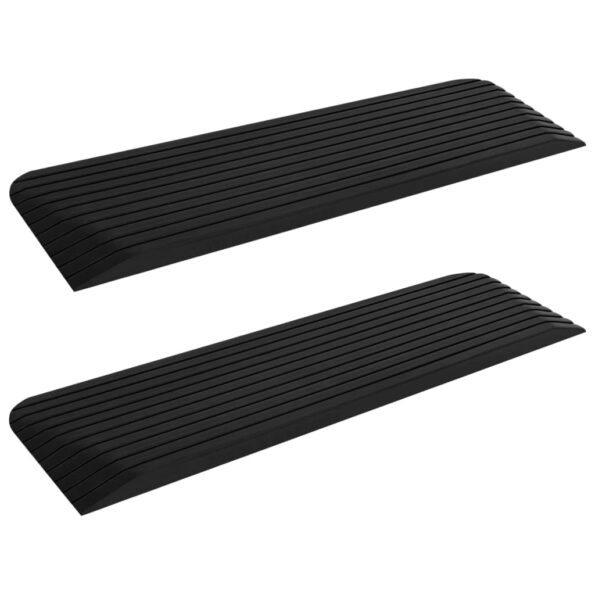 VXL8720286365397_a_en_hd_1.jpg vidaXL Prahové rampy 2 ks 110x32x3,8 cm guma – Obrázok 2