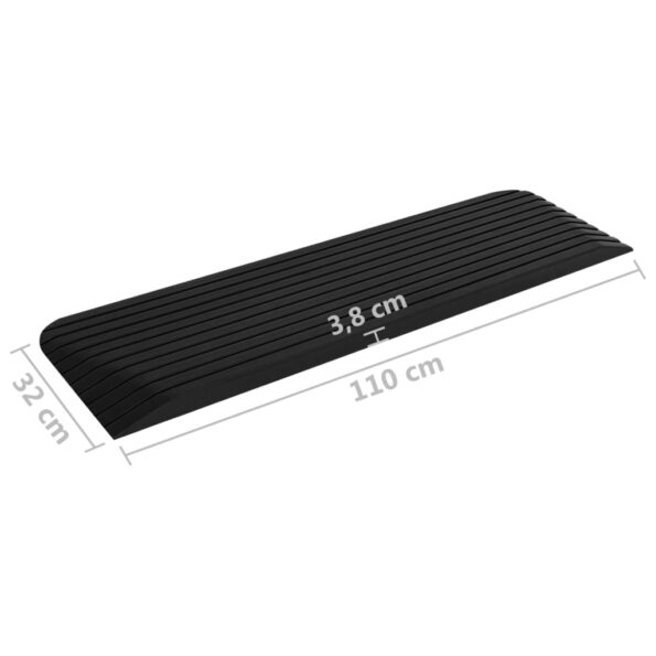 VXL8720286365397_g_en_hd_6.jpg vidaXL Prahové rampy 2 ks 110x32x3,8 cm guma – Obrázok 8