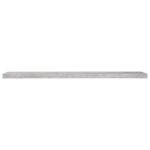 vidaXL Plávajúce nástenné police 2 ks betónovosivé 120x23,5x3,8 cm MDF – Obrázok 5
