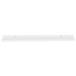 vidaXL Nástenné police 2 ks, biele 100x9x3 cm – Obrázok 4