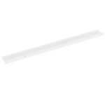 vidaXL Nástenné police 2 ks, biele 100x9x3 cm – Obrázok 6