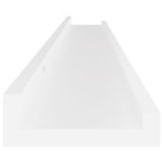 vidaXL Nástenné police 2 ks, biele 100x9x3 cm – Obrázok 7