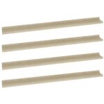 vidaXL Nástenné police 4 ks, dub sonoma 100x9x3 cm – Obrázok 2