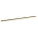 vidaXL Nástenné police 2 ks, biele a dub sonoma 115x9x3 cm – Obrázok 4