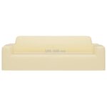 vidaXL Naťahovací prehoz na 3-miestnu pohovku krémový polyester Jersey – Obrázok 6
