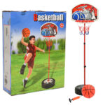 vidaXL Detská nastaviteľná basketbalová súprava 120 cm