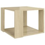 vidaXL Konferenčný stolík, dub sonoma 40x40x30 cm, kompozitné drevo – Obrázok 2