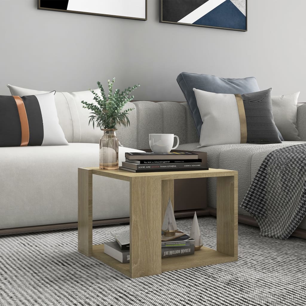 VXL8720286542354_m_en_hd_1.jpg vidaXL Konferenčný stolík, dub sonoma 40x40x30 cm, kompozitné drevo – Obrázok 1