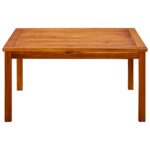 vidaXL Záhradný konferenčný stolík 85x85x45 cm akáciový masív – Obrázok 2