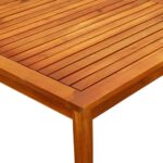 vidaXL Záhradný konferenčný stolík 85x85x45 cm akáciový masív – Obrázok 6