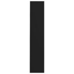 vidaXL Nástenná skrinka na topánky, čierna 80x18x90cm kompozitné drevo – Obrázok 5