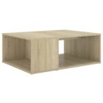 vidaXL Konferenčný stolík, dub sonoma 90x67x33 cm, kompozitné drevo – Obrázok 2