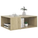 vidaXL Konferenčný stolík, dub sonoma 90x67x33 cm, kompozitné drevo – Obrázok 3