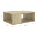 vidaXL Konferenčný stolík, dub sonoma 90x67x33 cm, kompozitné drevo – Obrázok 6