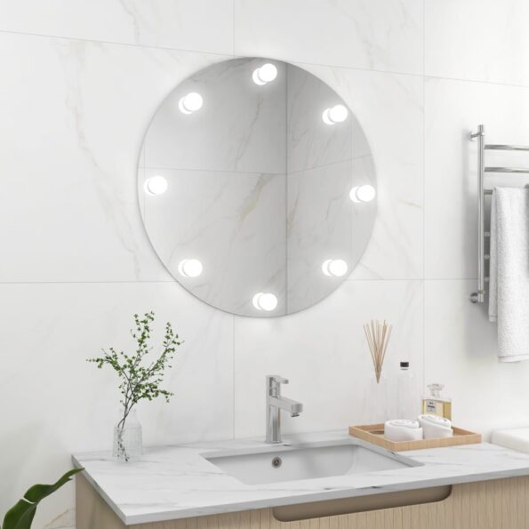 VXL8720286561744_m_en_hd_1.jpg vidaXL Nástenné zrkadlo s LED svetlami okrúhle sklo – Obrázok 1