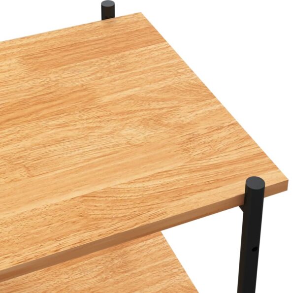 vidaXL 3-poschodový policový regál čierny a dubový 80x40x92 cm – Obrázok 6