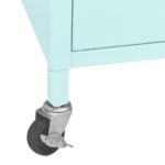 vidaXL Úložná skrinka, mätovo zelená 60x35x56 cm, oceľ – Obrázok 8