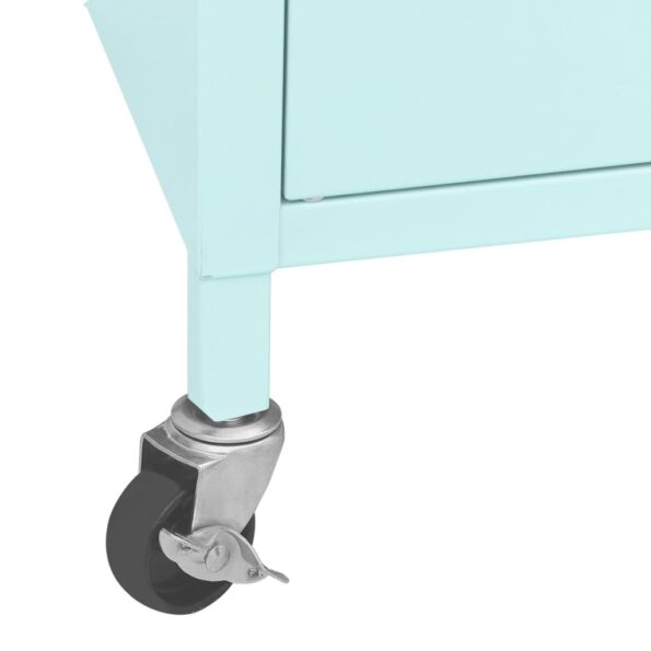 vidaXL Úložná skrinka, mätovo zelená 60x35x56 cm, oceľ – Obrázok 8