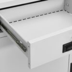 vidaXL Kancelárska skriňa bledosivá 90x40x102 cm oceľ – Obrázok 4