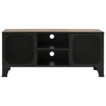 vidaXL TV skrinka hnedá 105x36x47 cm kov a MDF – Obrázok 4