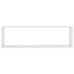 vidaXL Nástenné police 2 ks, biele 100x15x30 cm, kompozitné drevo – Obrázok 7