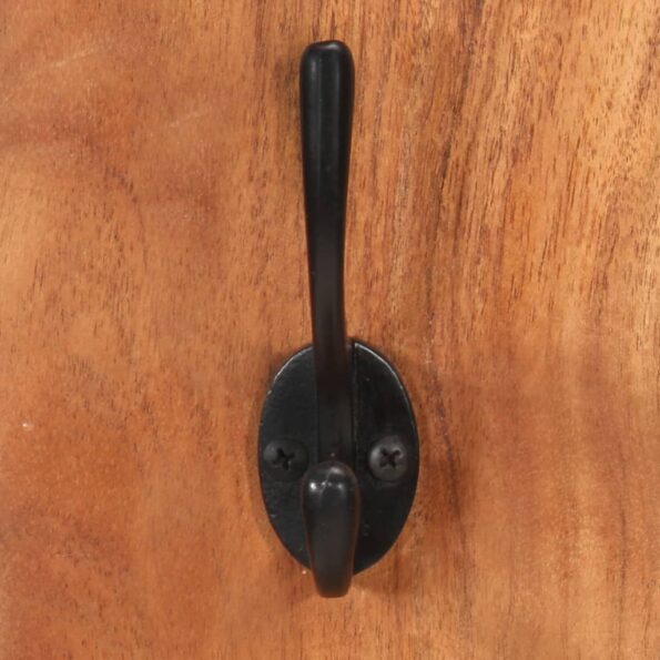 vidaXL Nástenný vešiak na kabáty 2 ks 36x3x110 cm akáciové drevo – Obrázok 7