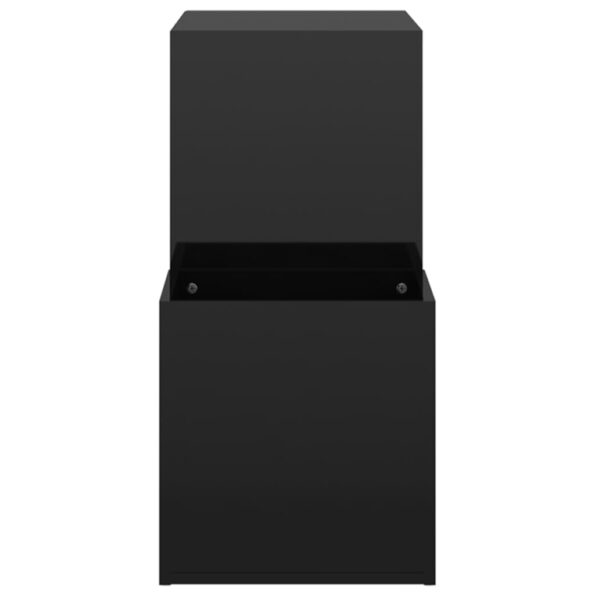 vidaXL Skrinka na topánky lesklá čierna 105x35,5x70cm kompozitné drevo – Obrázok 6