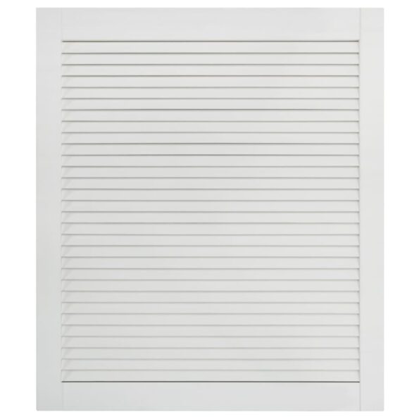 vidaXL Lamelové dvierka na skrinku 4 ks, biele 61,5x49,4 cm, borovica – Obrázok 4