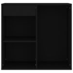 vidaXL Kozmetická skrinka čierna 80x40x75 cm kompozitné drevo – Obrázok 4