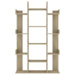 vidaXL Knižnica dub sonoma 86x25,5x140 cm drevotrieska – Obrázok 5