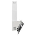 vidaXL Nástenný digestor 90 cm oceľ a tvrdené sklo biely – Obrázok 5