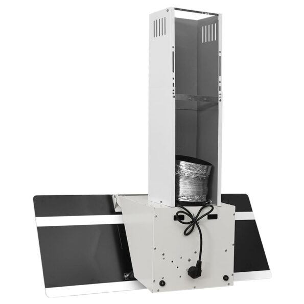 vidaXL Nástenný digestor 90 cm oceľ a tvrdené sklo biely – Obrázok 6