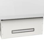 vidaXL Nástenný digestor 90 cm oceľ a tvrdené sklo biely – Obrázok 7