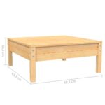 vidaXL 3-dielny záhradný sedací set so sivými sedákmi borovicový masív – Obrázok 10