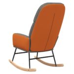 vidaXL Hojdacie kreslo bledosivé látkové – Obrázok 7