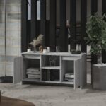 vidaXL TV skrinka sivý dub sonoma 102x37,5x52,5 cm drevotrieska – Obrázok 4