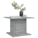 vidaXL Konferenčný stolík, sivá sonoma 55,5x55,5x40cm kompozitné drevo – Obrázok 3