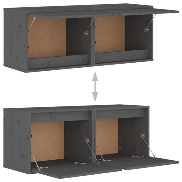 vidaXL Nástenné skrinky 2 ks 45x30x35 cm masívne borovicové drevo – Obrázok 9