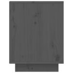 vidaXL Skrinka na topánky sivá 60x34x45 cm masívna borovica – Obrázok 6