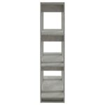 vidaXL Knižnica/deliaca stena betónová sivá 100x30x123,5 cm – Obrázok 6