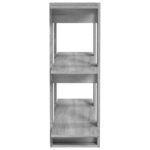 vidaXL Knižnica/deliaca stena sivý dub sonoma 80x30x87 cm – Obrázok 6