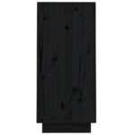 vidaXL Konzolová skrinka čierna 60x34x75 cm masívna borovica – Obrázok 7