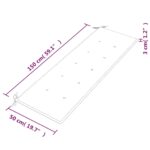 vidaXL Lavička Batavia s krémovou podložkou 150 cm tíkový masív – Obrázok 9