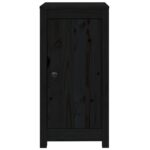 vidaXL Komody 2 ks čierne 40x35x80 cm borovicový masív – Obrázok 5