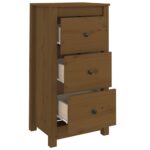 vidaXL Komody 2 ks medovo-hnedé 40x35x80 cm borovicový masív – Obrázok 8