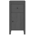 vidaXL Komody 2 ks sivé 40x35x80 cm borovicový masív – Obrázok 5