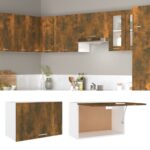 vidaXL Závesná skrinka “Lyon” dymový dub 60x31x40 cm spracované drevo – Obrázok 3