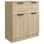 vidaXL Komoda dub sonoma 60x30x70 cm spracované drevo – Obrázok 2
