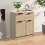 vidaXL Komoda dub sonoma 60x30x70 cm spracované drevo – Obrázok 3
